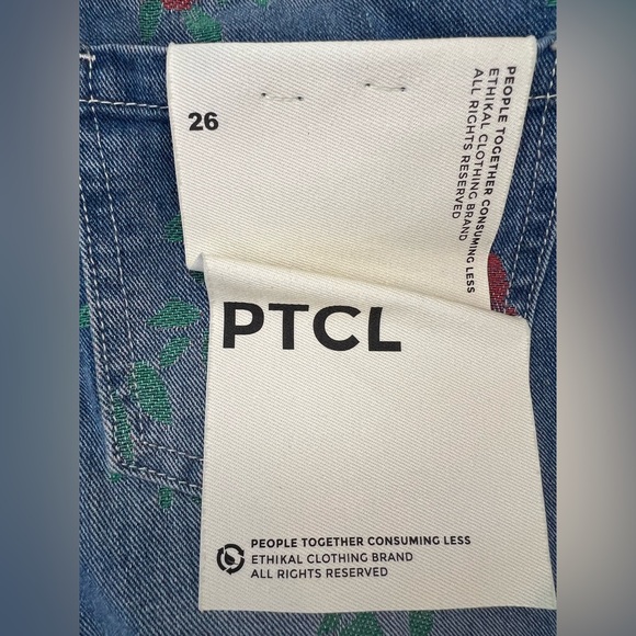 NWT PTCL Jacquard denim pants - Picture 6 of 7